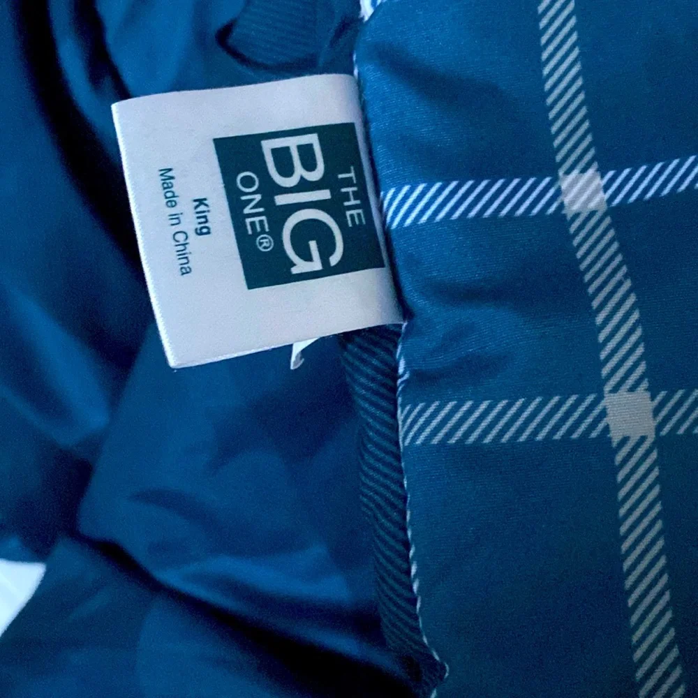 The Big One Down-Alternative‎ Reversible Comforter King Blue Checker